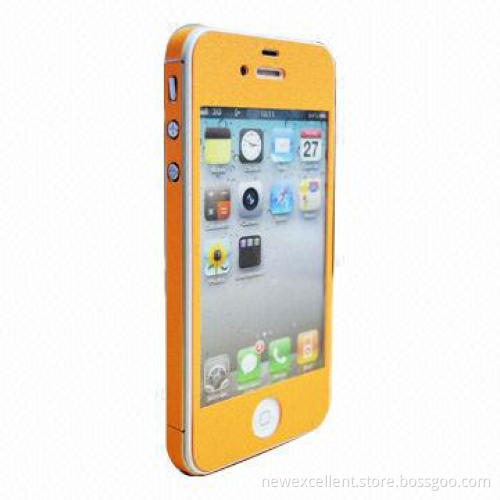 2013 PVC Full Body Fashionable Screen Protector for iPhone 4, Different Colors Available